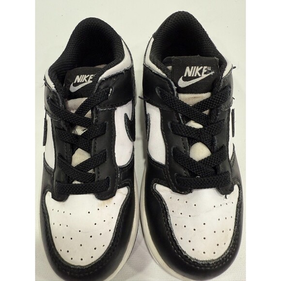 Nike Dunk Low “Panda” White Black CW1589-100 Baby / Toddler Size 9C - Picture 5 of 10